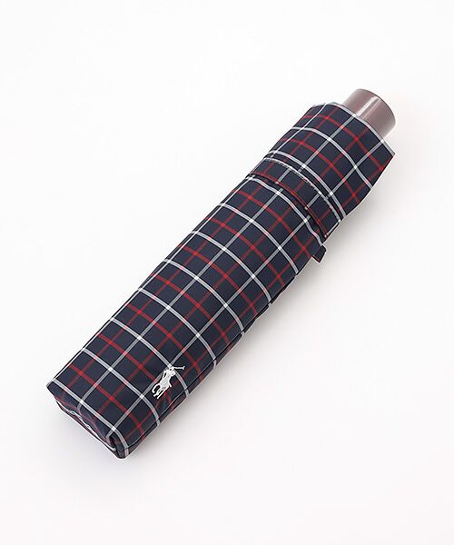 MOONBAT / ムーンバット 傘 | 【折りたたみ雨傘】ロゴ刺繍 メンズ チェック柄 折り畳み傘 60cm | 詳細10