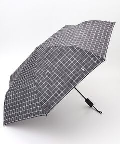 MOONBAT / ムーンバット 傘 | 【自動開閉式折りたたみ雨傘】ロゴ刺繍  メンズ ワンタッチ チェック柄 60cm