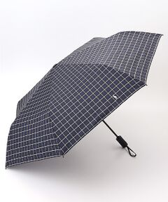 MOONBAT / ムーンバット 傘 | 【自動開閉式折りたたみ雨傘】ロゴ刺繍  メンズ ワンタッチ チェック柄 60cm