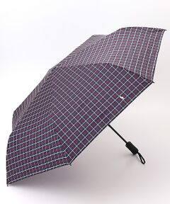 MOONBAT / ムーンバット 傘 | 【自動開閉式折りたたみ雨傘】ロゴ刺繍  メンズ ワンタッチ チェック柄 60cm