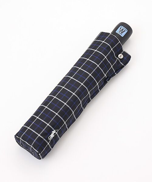 MOONBAT / ムーンバット 傘 | 【自動開閉式折りたたみ雨傘】ロゴ刺繍  メンズ ワンタッチ チェック柄 60cm | 詳細3