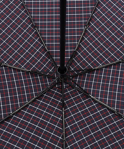 MOONBAT / ムーンバット 傘 | 【自動開閉式折りたたみ雨傘】ロゴ刺繍  メンズ ワンタッチ チェック柄 60cm | 詳細6