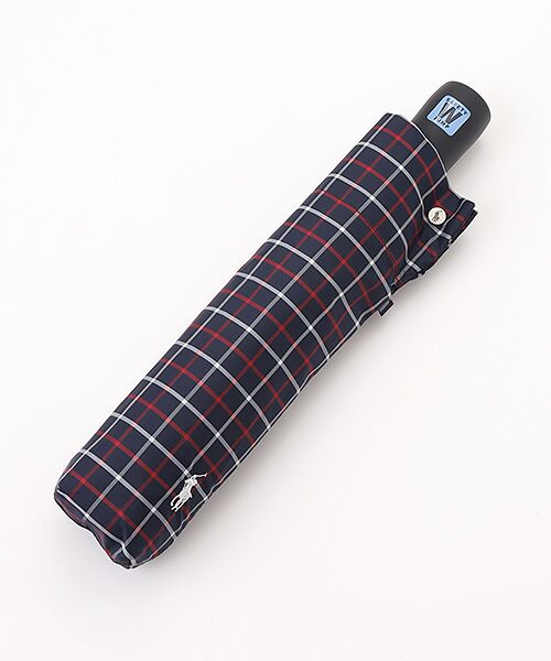 MOONBAT / ムーンバット 傘 | 【自動開閉式折りたたみ雨傘】ロゴ刺繍  メンズ ワンタッチ チェック柄 60cm | 詳細7