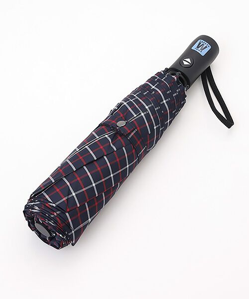 MOONBAT / ムーンバット 傘 | 【自動開閉式折りたたみ雨傘】ロゴ刺繍  メンズ ワンタッチ チェック柄 60cm | 詳細8