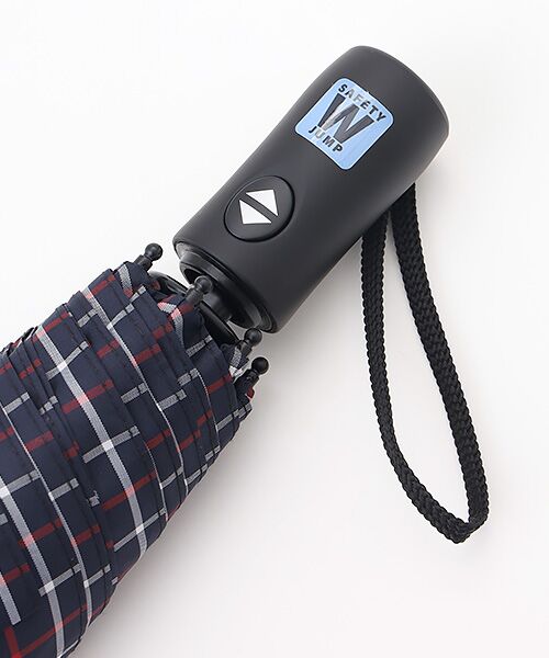 MOONBAT / ムーンバット 傘 | 【自動開閉式折りたたみ雨傘】ロゴ刺繍  メンズ ワンタッチ チェック柄 60cm | 詳細9