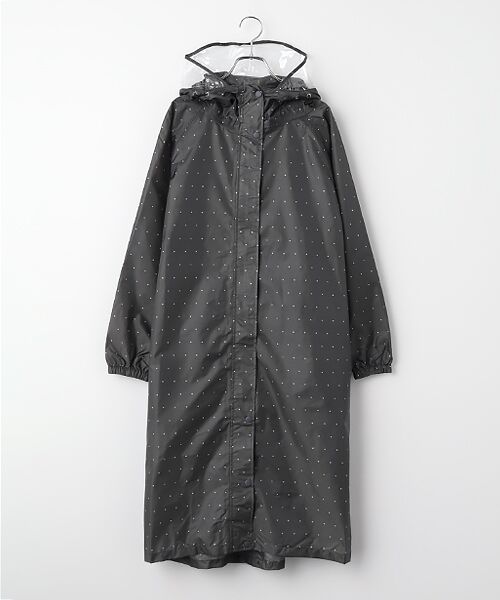 MOONBAT / ムーンバット その他アウター | レインコート サイクルコート ドット柄（ライトグレー）
