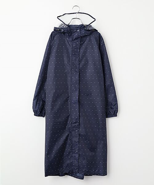 MOONBAT / ムーンバット その他アウター | レインコート サイクルコート ドット柄（ネイビーブルー）