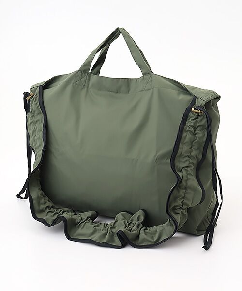 MOONBAT / ムーンバット トートバッグ | 3WAYフリルバッグ（カーキー）