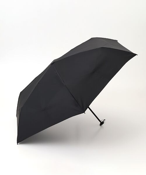 MOONBAT / ムーンバット 傘 | 【3秒で折りたためる 雨傘】urawaza (ウラワザ) 無地 プレーン 折りたたみ傘  晴雨兼用 撥水 UV 55cm（ブラック）