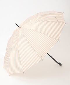 雨傘 長傘 １２本骨 ストライプ ジャンプ傘