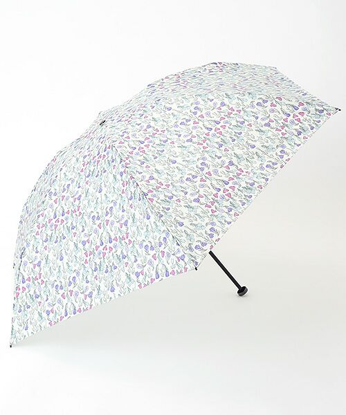 MOONBAT / ムーンバット 傘 | 雨傘 折りたたみ傘 バーブレラ 超軽量 スノーブルガーデン（ライトパープル）