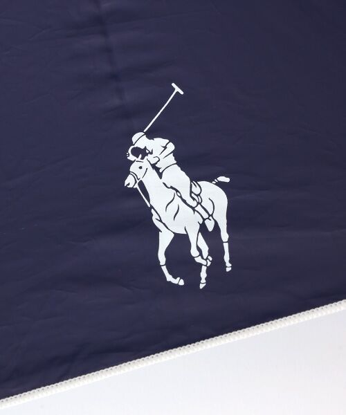 MOONBAT / ムーンバット 傘 | 日傘 晴雨兼用長傘 ポロ ラルフ ローレン（POLO RALPH LAUREN）軽量 ポロポニーワンポイント ボーダー | 詳細2