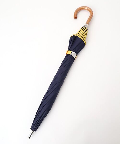 MOONBAT / ムーンバット 傘 | 日傘 晴雨兼用長傘 ポロ ラルフ ローレン（POLO RALPH LAUREN）軽量 ポロポニーワンポイント ボーダー | 詳細9
