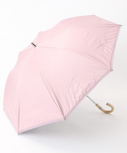 MOONBAT / ムーンバット 傘 | 日傘 晴雨兼用折 ポロ ラルフ ローレン（POLO RALPH LAUREN）軽量 ジャガード×レース（ローズピンク）