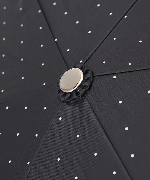 MOONBAT / ムーンバット 傘 | 日傘 晴雨兼用折りたたみ傘 ポロ ラルフ ローレン（POLO RALPH LAUREN）ドット×スカラ刺繍 | 詳細1