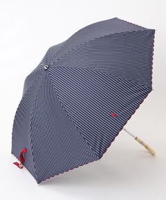 MOONBAT / ムーンバット 傘 | 日傘 晴雨兼用長傘 ポロ ラルフ ローレン（POLO RALPH LAUREN）ストライプ×スカラ刺繍