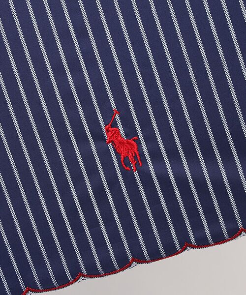 MOONBAT / ムーンバット 傘 | 日傘 晴雨兼用長傘 ポロ ラルフ ローレン（POLO RALPH LAUREN）ストライプ×スカラ刺繍 | 詳細5