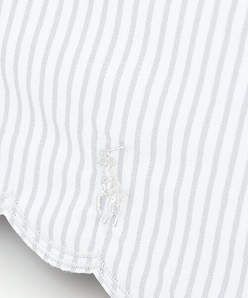 MOONBAT / ムーンバット 傘 | 日傘 晴雨兼用折りたたみ傘 ポロ ラルフ ローレン（POLO RALPH LAUREN）ストライプ×刺繍 | 詳細3