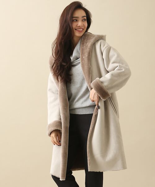 MANOUSH - MANOOUSH マヌーシュ ムートン コート size36の通販