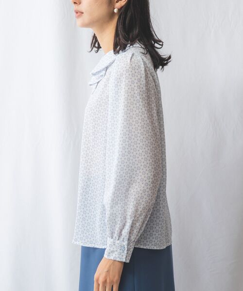 NARACAMICIE / ナラカミーチェ シャツ・ブラウス | 【NARACAMICIE】スノークリスタルタック衿ブラウス | 詳細10