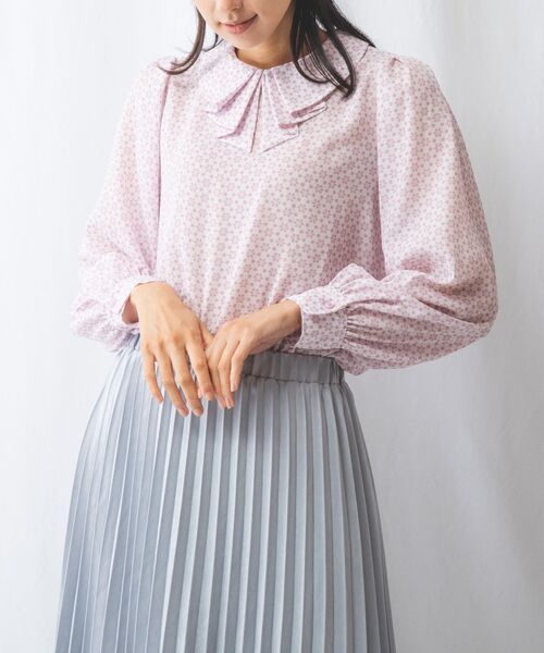 NARACAMICIE / ナラカミーチェ シャツ・ブラウス | 【NARACAMICIE】スノークリスタルタック衿ブラウス | 詳細4