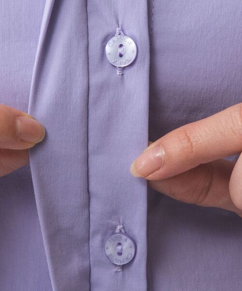 NARACAMICIE / ナラカミーチェ シャツ・ブラウス | 【NARACAMICIE】コットンストレッチフレアスリーブブラウス | 詳細13