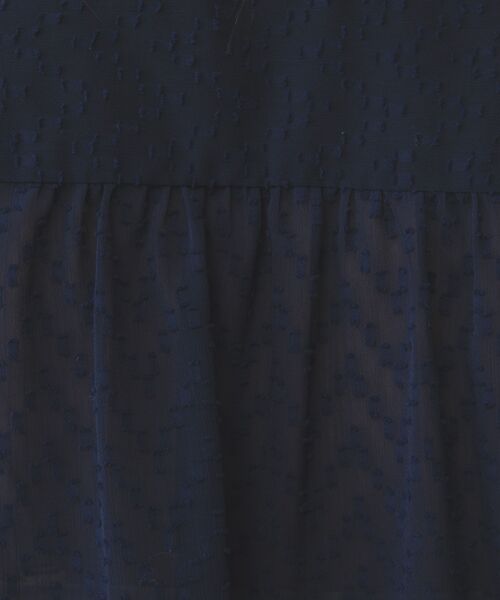 NARACAMICIE / ナラカミーチェ シャツ・ブラウス | 【NARACAMICIE】スクエアジャガードフリル襟グログランリボン半袖ブラウス | 詳細12
