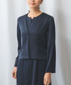 【NARACAMICIE】【セットアップ対応】D/NAVY　サテンジャケット