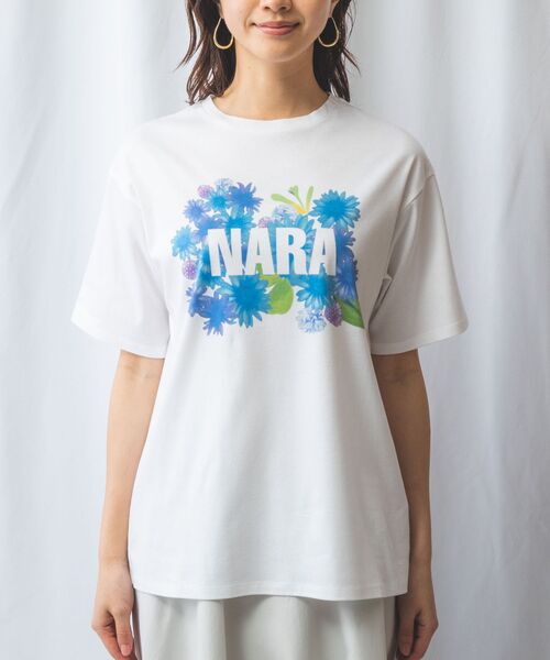 NARACAMICIE / ナラカミーチェ カットソー | すみなす 花柄PtボーイフレンドTシャツ | 詳細2