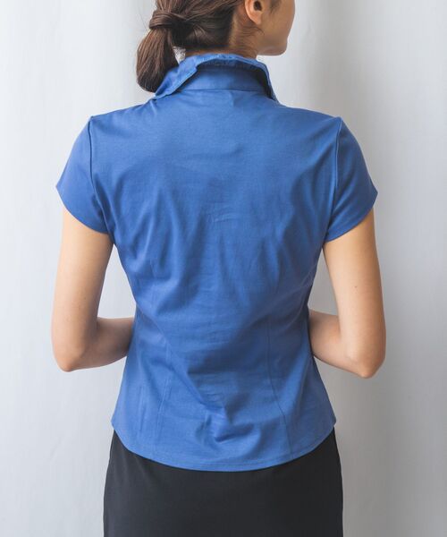 NARACAMICIE / ナラカミーチェ カットソー | 【NARACAMICIE】レースコンビフリル半袖カットソー | 詳細4