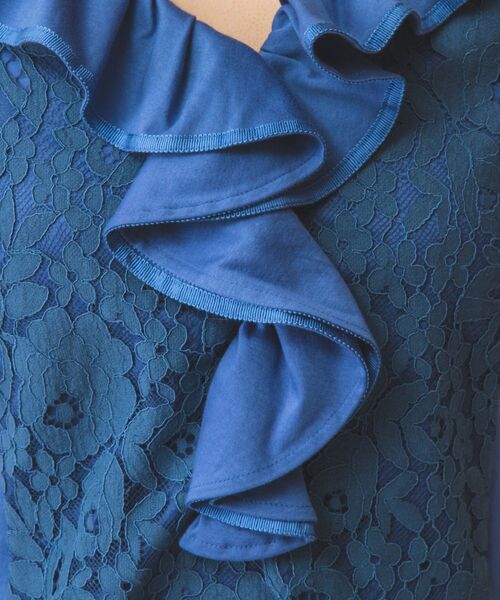 NARACAMICIE / ナラカミーチェ カットソー | 【NARACAMICIE】レースコンビフリル半袖カットソー | 詳細6