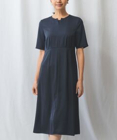 【NARACAMICIE】【セットアップ対応】D/NAVY シンプルサテンOP