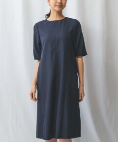 【NARACAMICIE】【セットアップ対応】D/NAVY　センターステッチワンピース