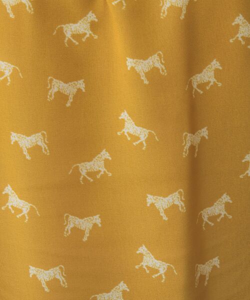 NARACAMICIE / ナラカミーチェ シャツ・ブラウス | 【NARACAMICIE】ホースプリント配色パイピング長袖ブラウス | 詳細16