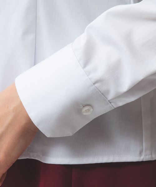NARACAMICIE / ナラカミーチェ シャツ・ブラウス | 【NARACAMICIE】ツイルレーススタンドカラ—長袖シャツ | 詳細16