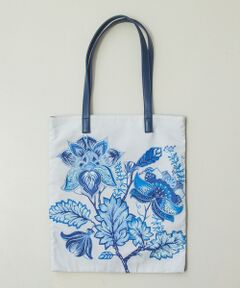 【NARACAMICIE】TOTE BAG（ブルーフラワー）