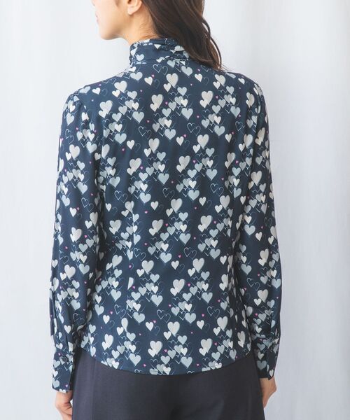 NARACAMICIE / ナラカミーチェ シャツ・ブラウス | 【NARACAMICIE】ハート柄長袖フリルブラウス | 詳細9
