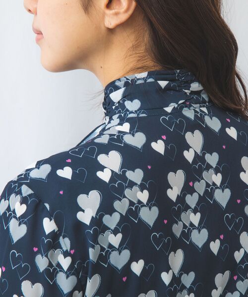 NARACAMICIE / ナラカミーチェ シャツ・ブラウス | 【NARACAMICIE】ハート柄長袖フリルブラウス | 詳細11