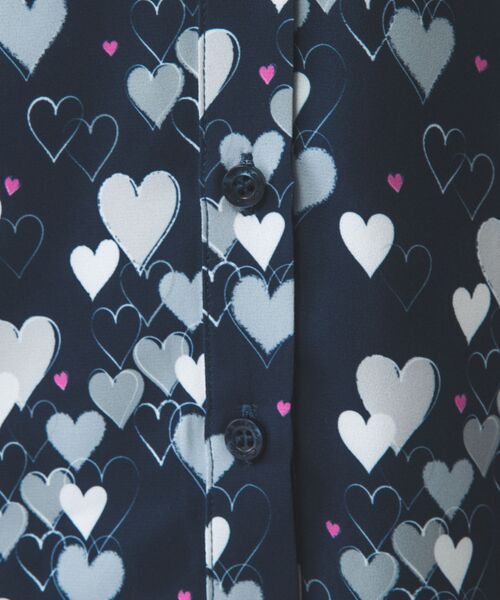 NARACAMICIE / ナラカミーチェ シャツ・ブラウス | 【NARACAMICIE】ハート柄長袖フリルブラウス | 詳細13