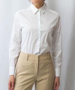 NARACAMICIE / ナラカミーチェ シャツ・ブラウス | 【NARACAMICIE】ストレッチブロード長袖シャツ