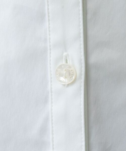 NARACAMICIE / ナラカミーチェ シャツ・ブラウス | 【NARACAMICIE】ストレッチブロードスタンドカラー七分袖シャツ | 詳細7