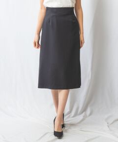 NARACAMICIE / ナラカミーチェ ミニ・ひざ丈スカート | 【NARACAMICIE】パウダーツイルストレッチフレアスカート