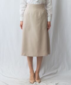 NARACAMICIE / ナラカミーチェ ミニ・ひざ丈スカート | 【NARACAMICIE】パウダーツイルストレッチフレアスカート