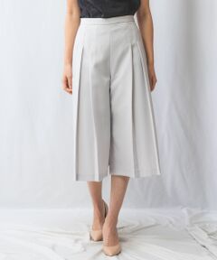 NARACAMICIE / ナラカミーチェ その他パンツ | 【NARACAMICIE】パウダープレーンストレッチタックワイドパンツ