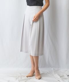 NARACAMICIE / ナラカミーチェ その他パンツ | 【NARACAMICIE】パウダープレーンストレッチタックワイドパンツ