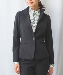 NARACAMICIE / ナラカミーチェ テーラードジャケット | 【NARACAMICIE】【セットアップスーツ対応】強撚合繊ストレッチスタンドジャケット