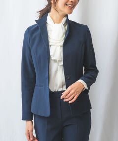 NARACAMICIE / ナラカミーチェ テーラードジャケット | 【NARACAMICIE】【セットアップスーツ対応】強撚合繊ストレッチスタンドジャケット