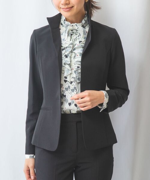 NARACAMICIE / ナラカミーチェ テーラードジャケット | 【NARACAMICIE】【セットアップスーツ対応】強撚合繊ストレッチスタンドジャケット | 詳細19