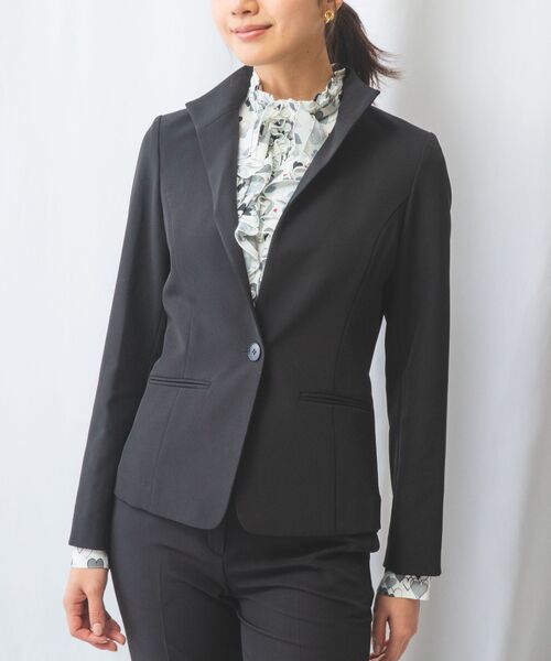 NARACAMICIE / ナラカミーチェ テーラードジャケット | 【NARACAMICIE】【セットアップスーツ対応】強撚合繊ストレッチスタンドジャケット | 詳細20