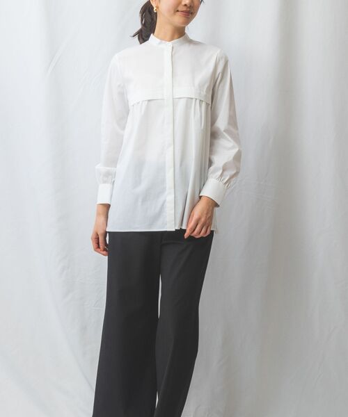 NARACAMICIE / ナラカミーチェ シャツ・ブラウス | 【NARACAMICIE】バックレースブロード長袖シャツ | 詳細11